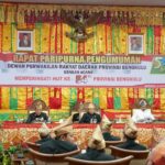 Rapat Paripurna HUT ke-54, Gubernur Rohidin Paparkan Program Prioritas dan Prestasi Pemprov Bengkulu