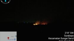 Polisi Datangi Lokasi Kebakaran Lahan Gambut di Sungai Serut