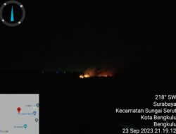Polisi Datangi Lokasi Kebakaran Lahan Gambut di Sungai Serut