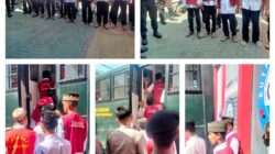 Personel Sat Samapta Polresta Bengkulu Kawal 44 Tahanan Jalani Persidangan
