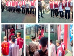 Personel Sat Samapta Polresta Bengkulu Kawal 44 Tahanan Jalani Persidangan