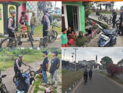 Menggunakan Sepeda, Personel Sat Samapta Polresta Bengkulu Patroli Keliling di Kawasan Wisata