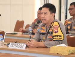 Irwasda Polda Bengkulu Pimpin Rapat Kesiapan Pengamanan Pemilu 2024