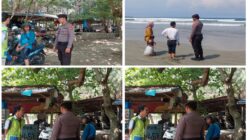 Patroli di Pantai Panjang, Polresta Bengkulu Ingatkan Wisatawan Tidak Mandi di Pantai